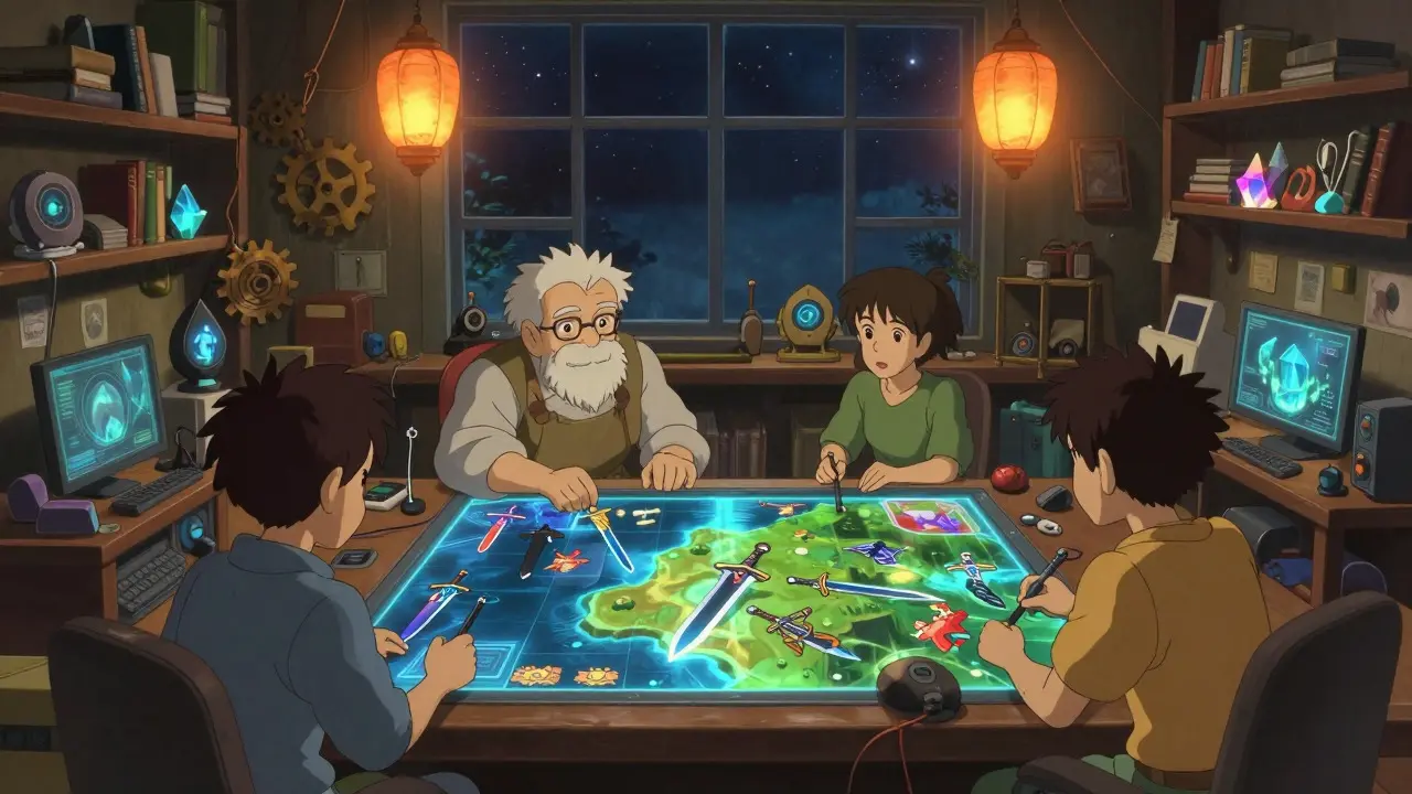 Ghibli-style workshop with creators designing game assets